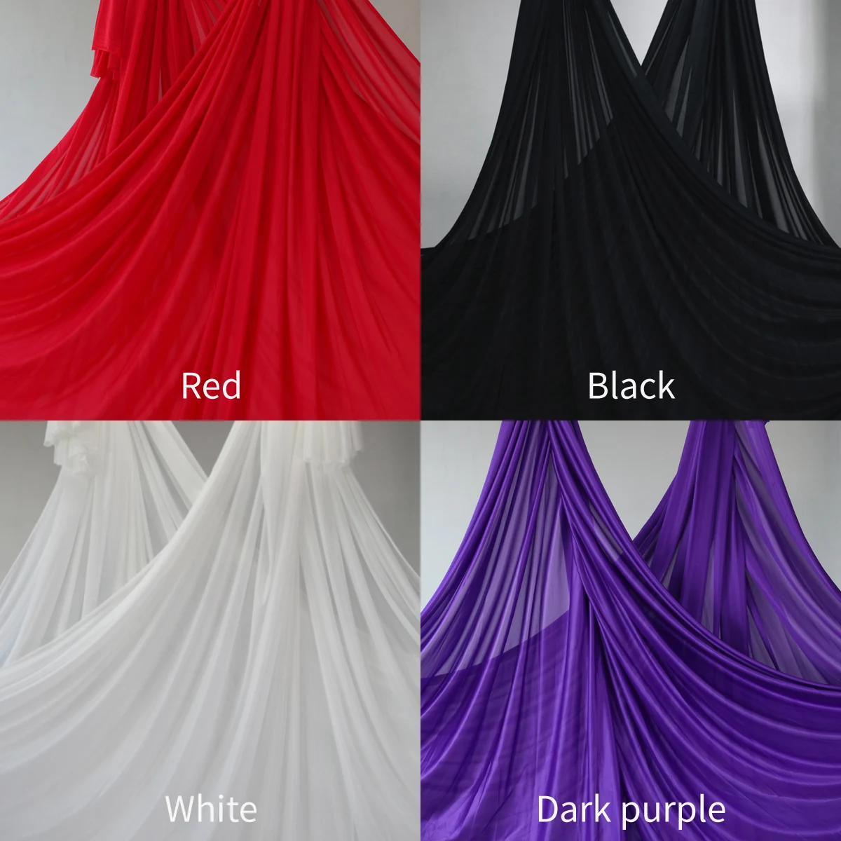 19.7 Yards 18 m Aerial Silks Fabric for GYM Outdoor Yoga Hammock Aerial Silk Swing Fitness Home -Gravity Body Building Belt