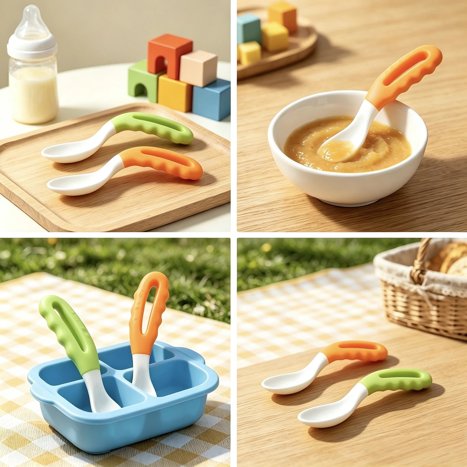 2/4 cuillères, cuillères d'app - Baby Food Lunch avis et prix