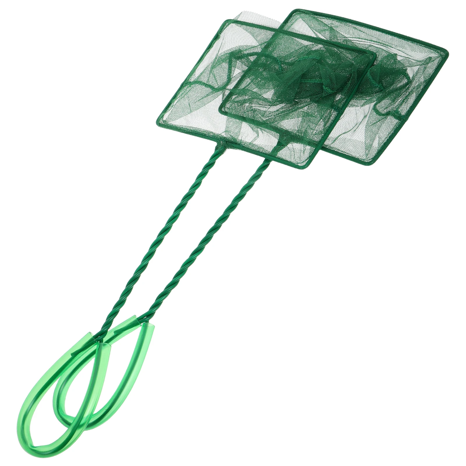 

2Pcs Square Fishing Net Long Handle Stainless Steel Aquarium Tank Cleaning Tools Fish Pond Gear Shrimp Mesh Skimmer Nets