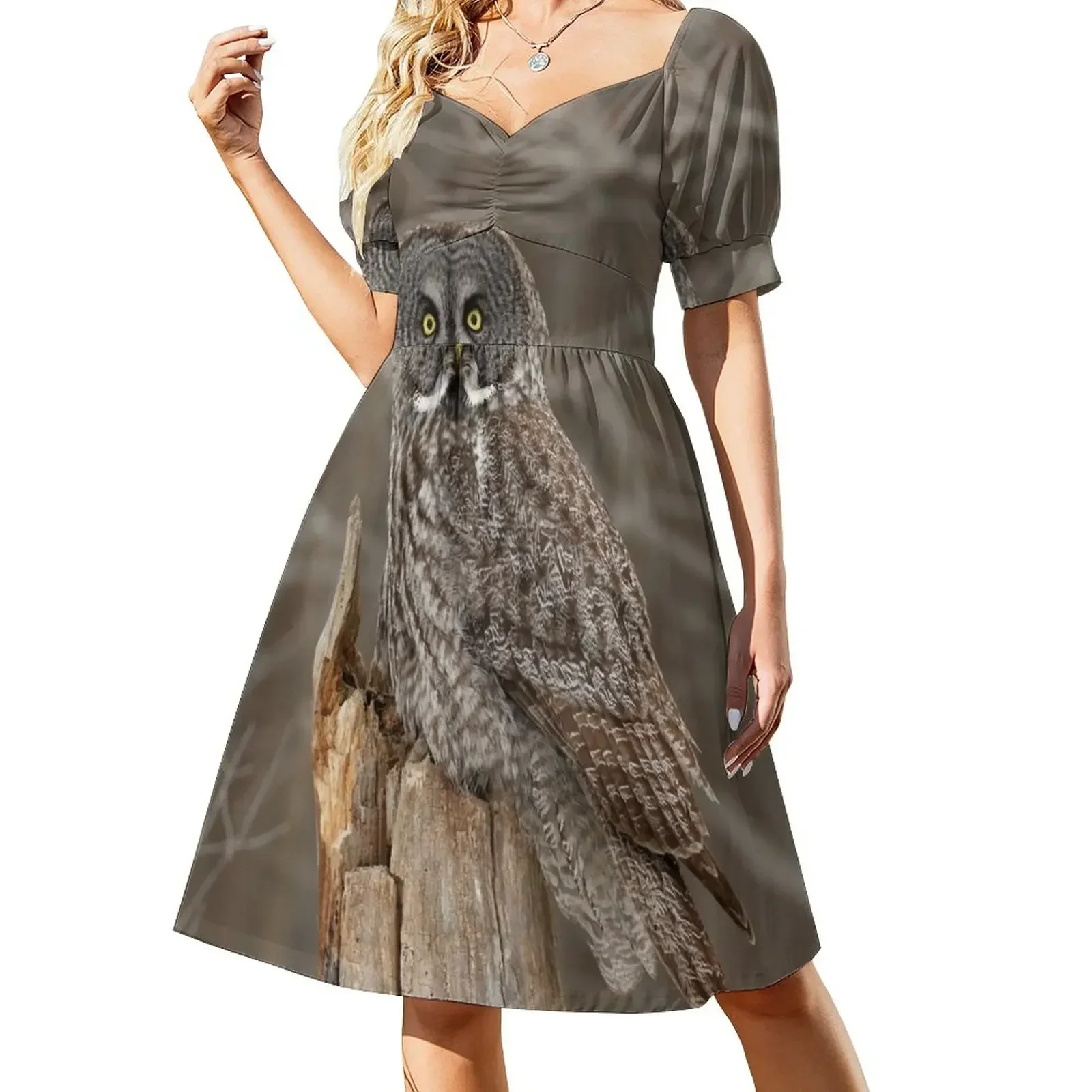 

Stumped Short-Sleeved Dress women's summer jumpsuit luxury dresses dresses for womens Dress