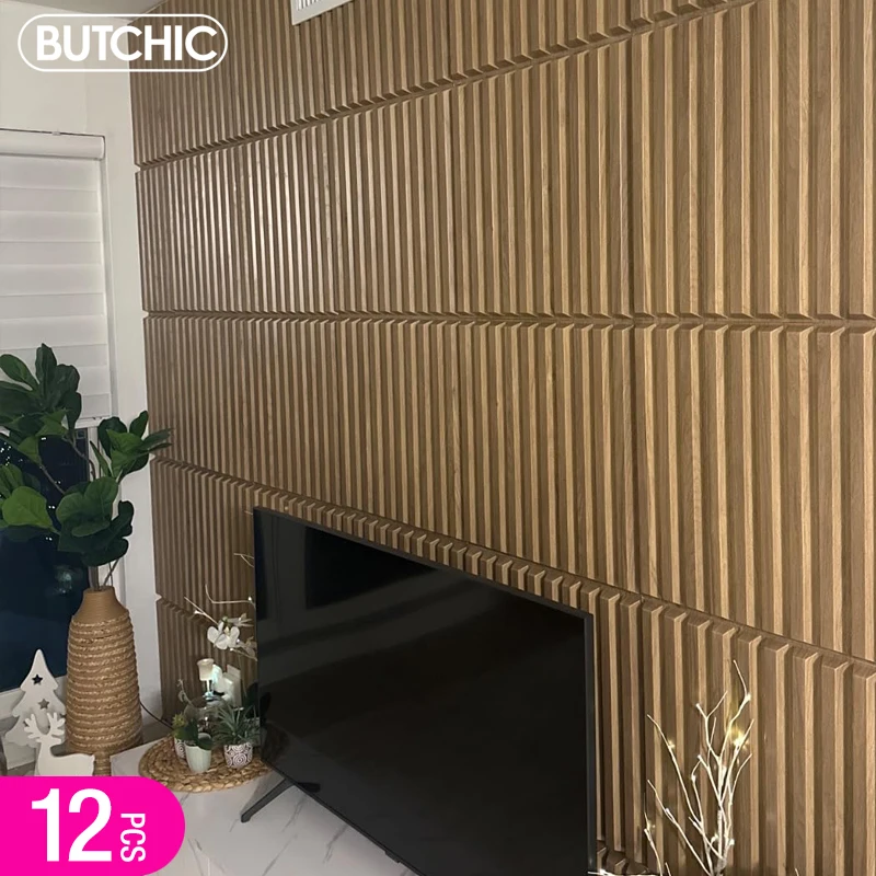 12pcs 50cmx50cm Wood grain 3D Stereo Wall Panel Diamond design tile wall sticker living room mold Bathroom waterproof wall paper