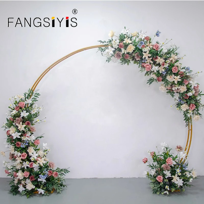 

Artificial Wedding Flower Row Arrangement Arch Pavilion Decor Hanging Corner Floral Party Stage Scene Flower Row Layout Props