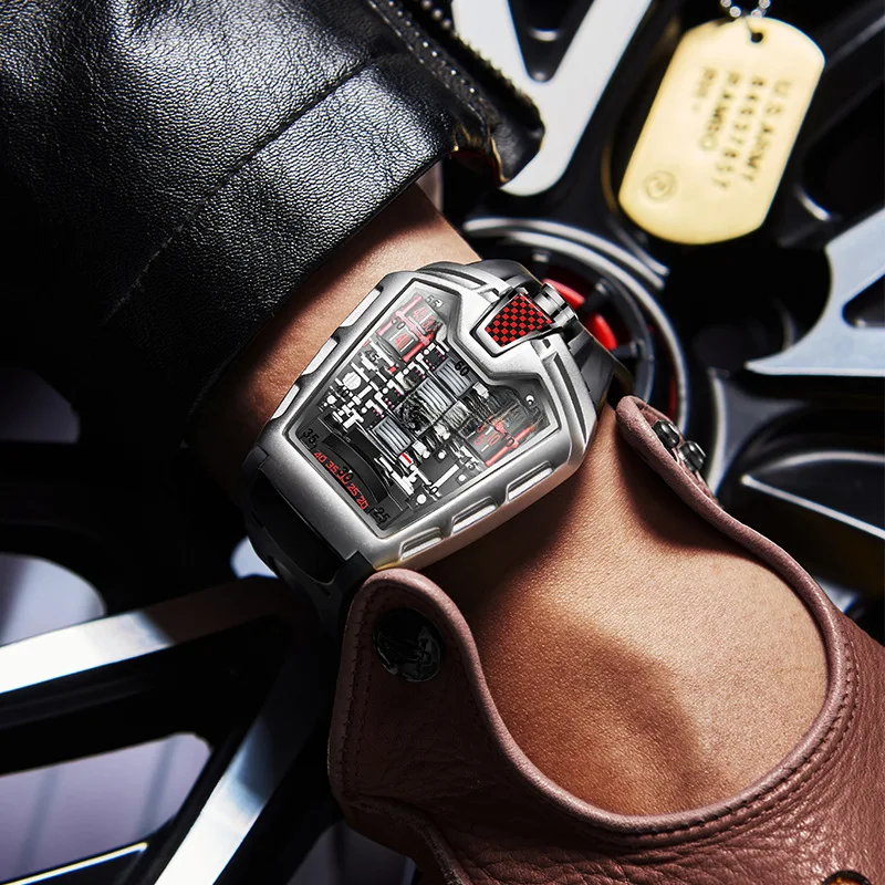 Comercio exterior transfronterizo Popular marca Jinshidun reloj de hombre único de moda reloj de cuarzo de silicona reloj deportivo para hombres al por mayor