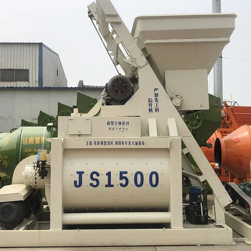 Sicoma Horizontal Js 500l Cement Mixer Concrete Transit Mixer 0.5m3 Js500 Bhs Twin Shaft Concrete Mixer for Sale