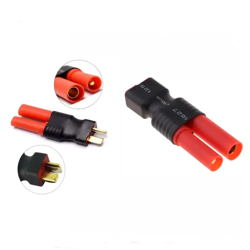 2 Pcs HXT 4.0 mm to Deans T Plug XT60 XT90 EC3 EC5 TRX Male Female  Connector Adapter 4.0mm 4mm Bullet for FPV RC Lipo Battery