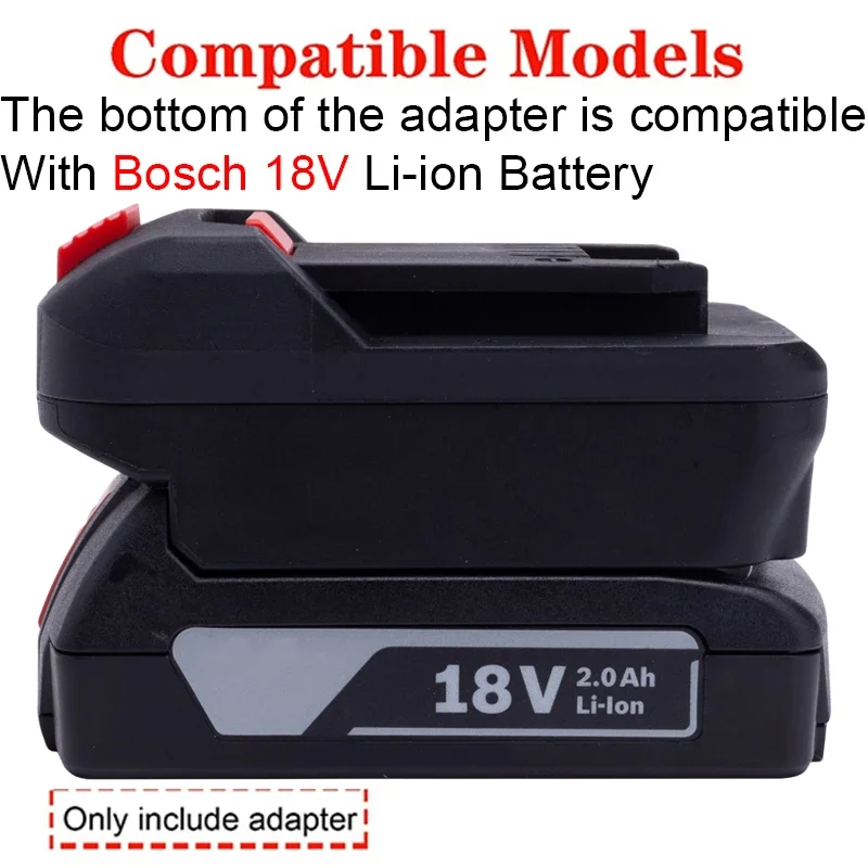 Adapter For Bosch 18V to Lidl Parkside X20V Li-ion battery converter compatible with Bosch 18V Battery BAT609, BAT610G