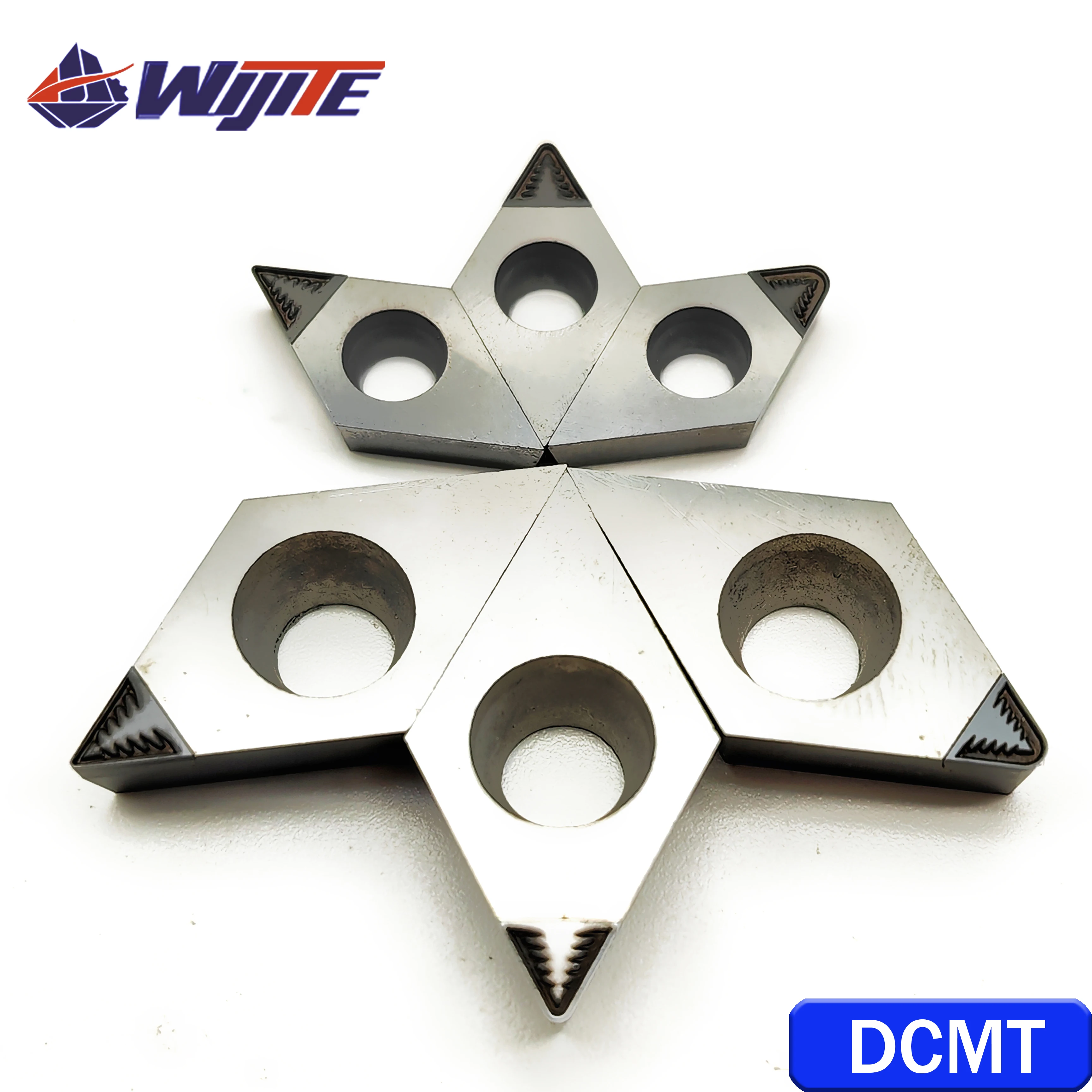 Imagem -04 - Pcd Chip Breaking Tool Adequado para Metais Não Metalizados Como Alumínio e Cobre com Alto Acabamento Dcmt Dcmt07 Dcmt11 dx