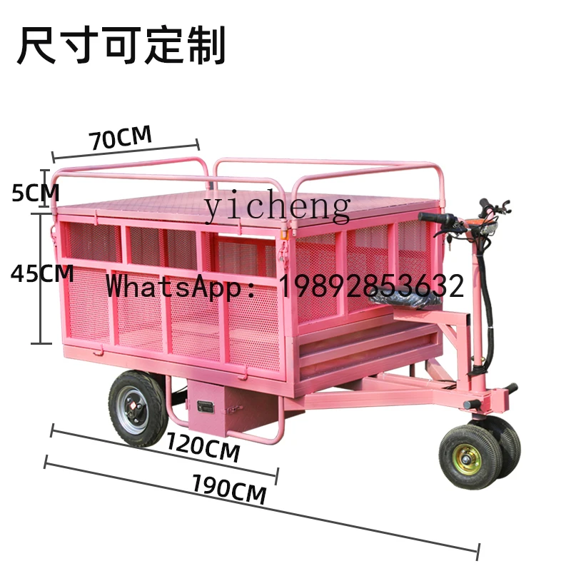 F1 Electric Flatbed Car Reversing Donkey Stall Car Small Dining Car Carrying Night Market