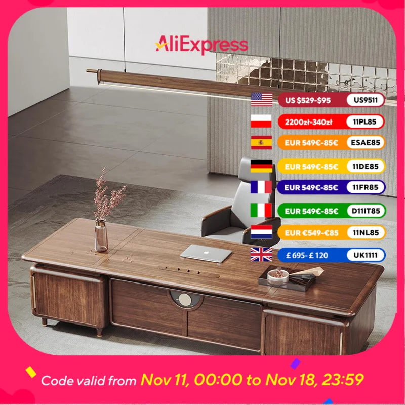 

Organizer Minimalist Office Desk Luxury Computer Work Executive Corner Office Desk Drawers Mesa De Computador Office Furnitures