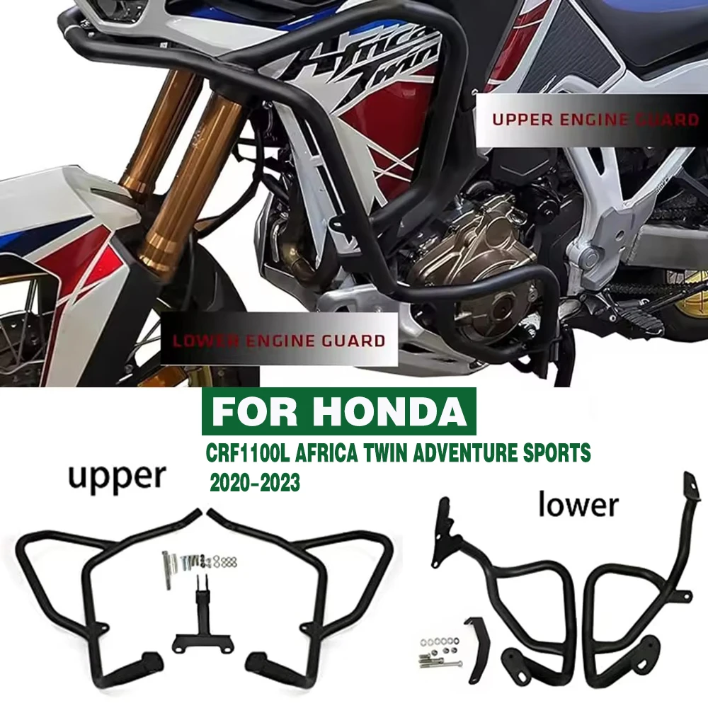 

For Honda CRF1100L CRF 1100 L Africa Twin Adventure Sports 2020-2023 Highway Crash Bars Engine Guard Bumper Stunt Cage Protector