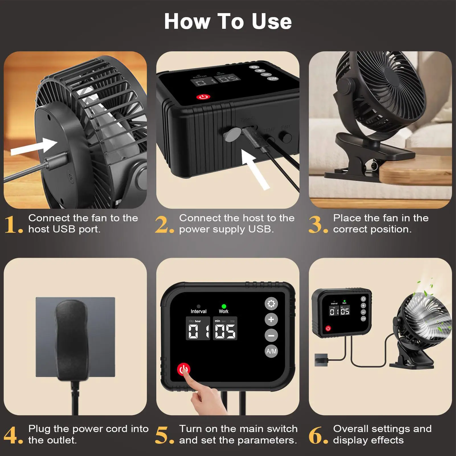 مروحة نباتية 360 خيمة قابلة للتدوير مروحة عادم الدفيئة جهاز عادم للحمام المطبخ المرآب الدفيئة المسكن سقيفة الفناء #5