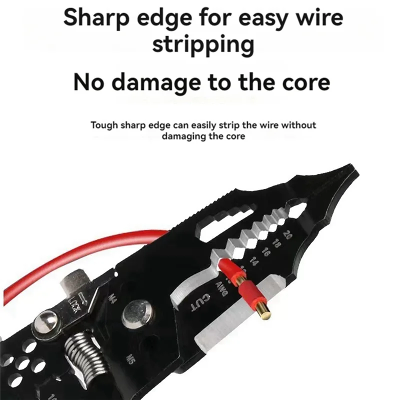 Multi-Function Wire Stripper 28 In 1 Wire Stripper Wire Splitter For Clamping, Screwing, Stripping And Cutting Cables