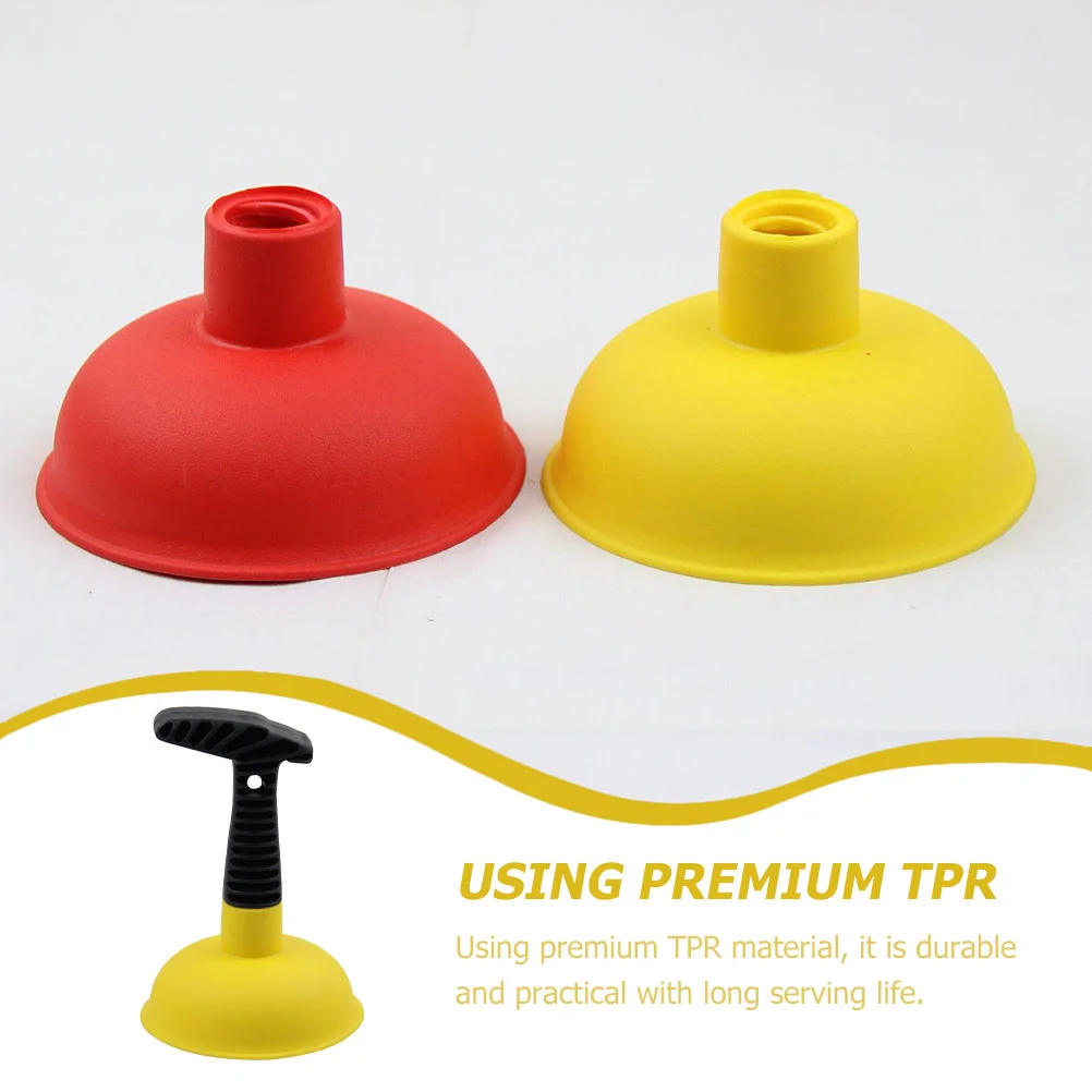 Drain Unblocker Kitchen Sink Suction Plunger Closestool Cleaner Household Yellow Plumbing Tools