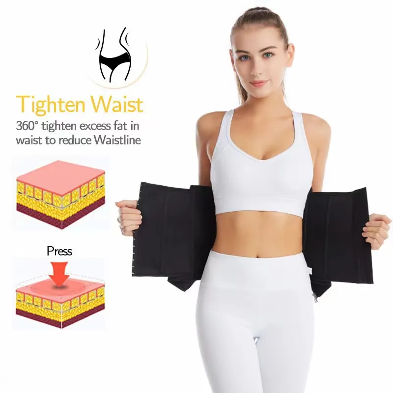 Xuanyujin Slim Belt Bodybuilding Slimming Posture Correction Belt Corset Sweat Adjustable Waistband Breasted Shapewear Tight Belt Palace Corset