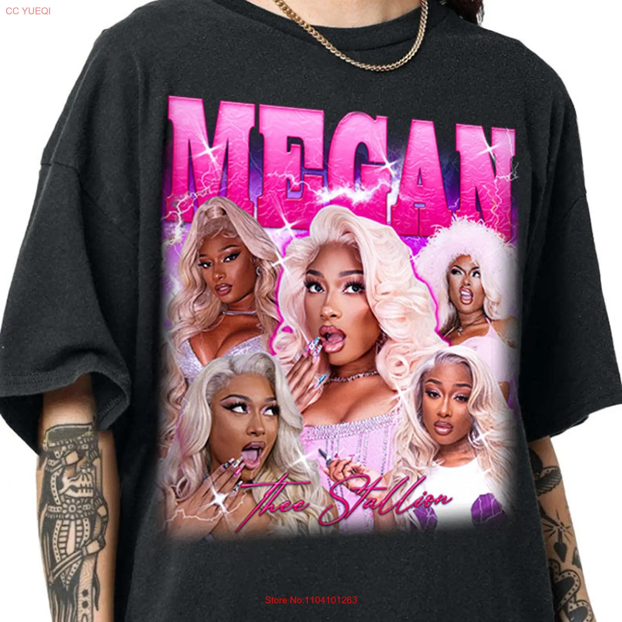 Limited Megan Thee Stallion T Shirt Vintage 90s Rapper Bootleg Retro For Fan long or short sleeves