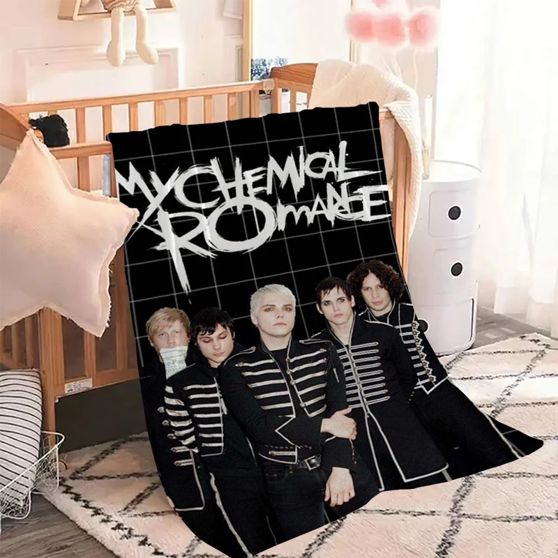 

My C-Chemical R-Romance Band Throw Custom Blanket Fluffy Summer Blankets for Decorative Sofa Microfiber Bedding Knee Bed Double