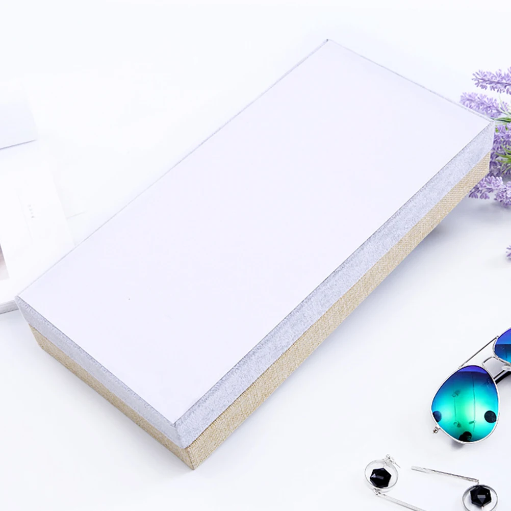 

Glasses Display Box Eyewear Holder Wooden Material 6 Compartments Durable Organizer For Shop Home Use Sunglasses Case