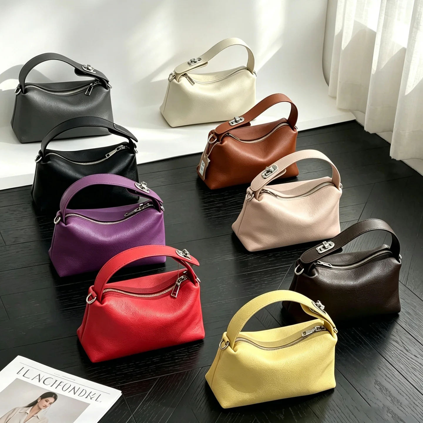 Hot-selling fashionable and simple genuine leather handbag, trendy and versatile crossbody bag for women
