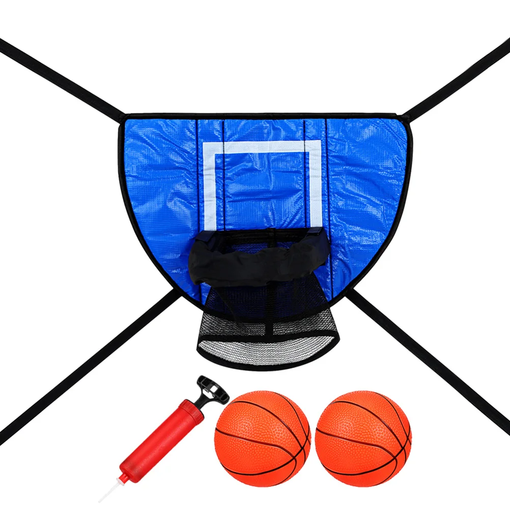 

1Set Trampoline Basketball Attachment Kit for Children's Active Play Enhancing Hand Eye Coordination Outdoor Indoor Dunking