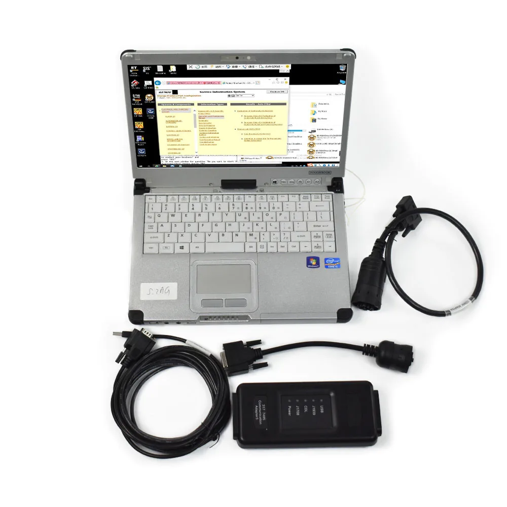 

CF C2 Laptop For Cat Adapter3 ET3 J1939 J1708 Diagnostics Testing Scanner Communication 317-7485 Truck Excavator Diagnostic Tool