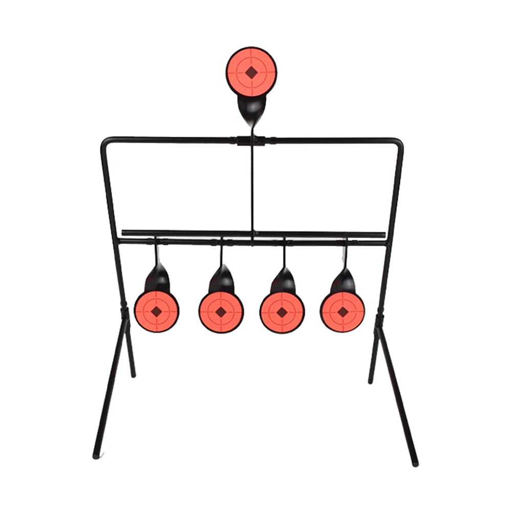 Rotating Target Reset Shooting for Rifle Pistol CS Outdoor Hunting Training Aim Practice Accessories Wind Chime Shooting Target