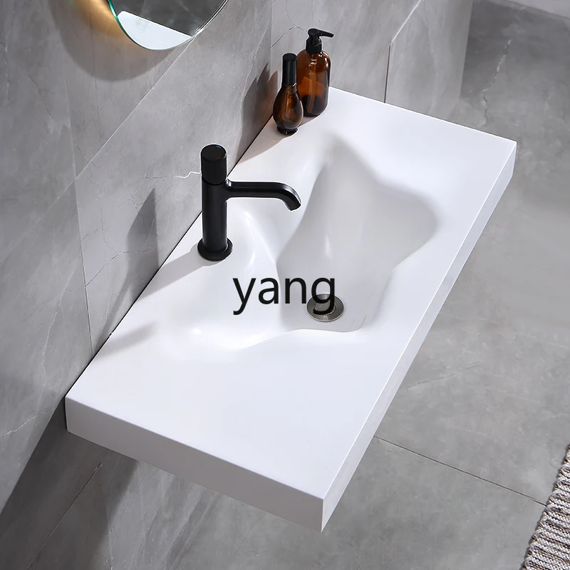 XYY marble hand wash basin bathroom washbasin cabinet solid wood smart mirror cabinet