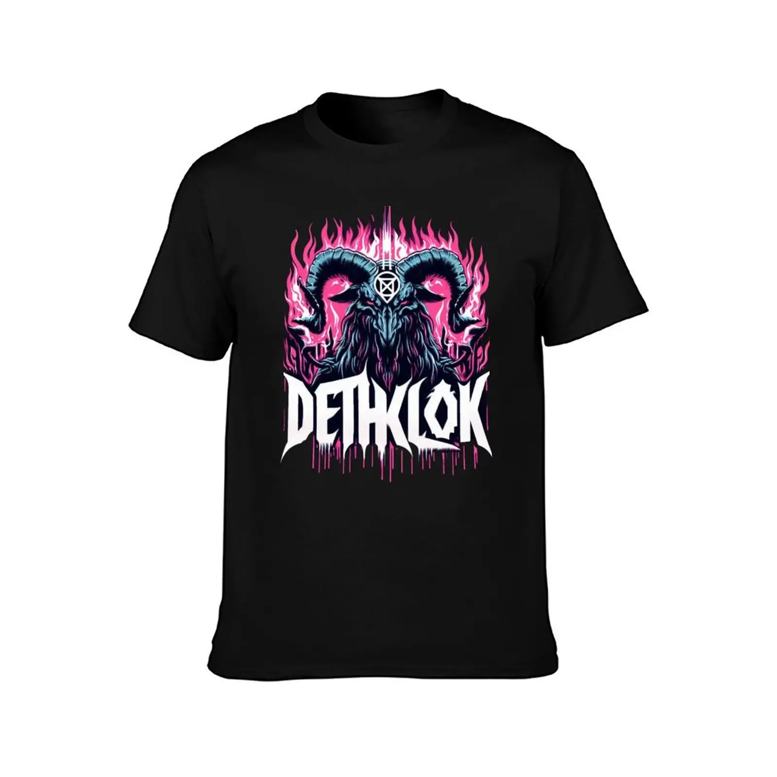 Dethklok The Purple Lucifer Goat T-Shirt Holiday Party for Men T-Shirt
