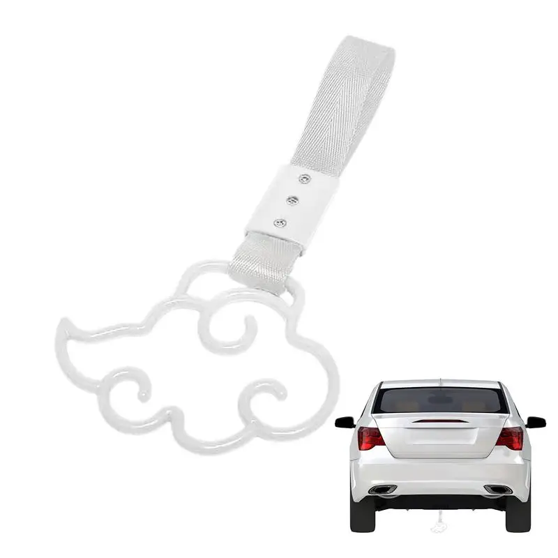 Car Warning Hang Ring Cute Round Shape Handle Strap Drift Universel Rear Bumper Exterior Warning Hang decoration Ring For Cars