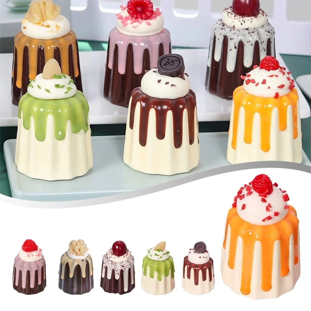 1PC Artificial Cakes Model Kitchen Ice Cream Dessert Fake Food Decoration Photography Simulation Cake Model Table Decoration