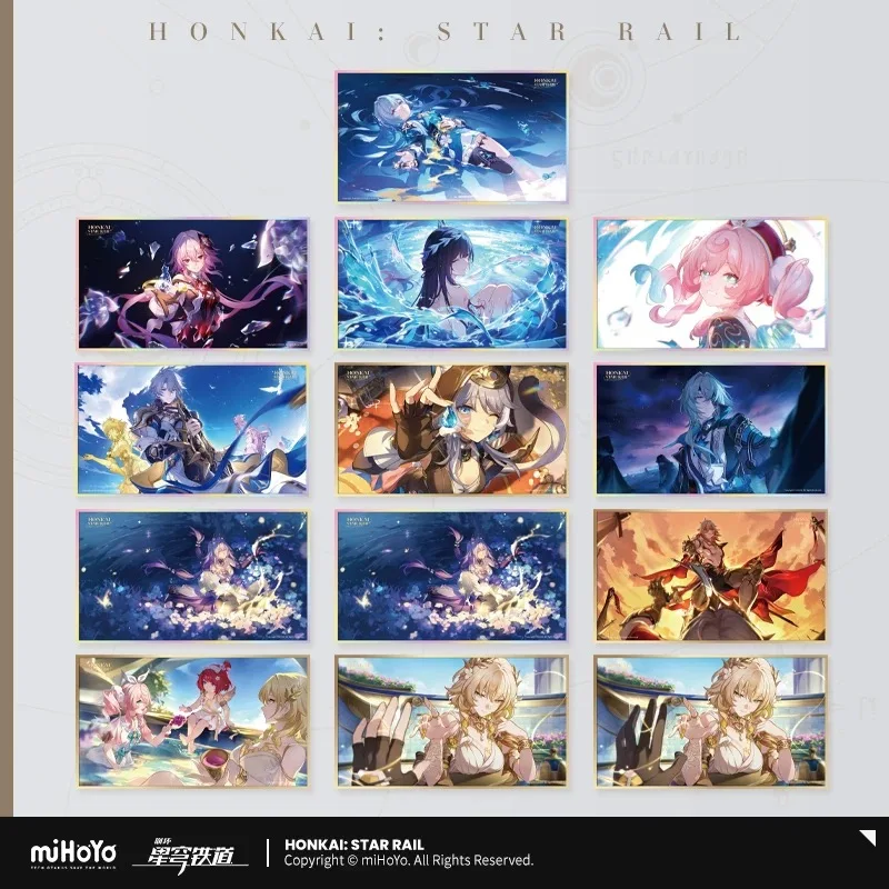 

Предпродажа miHoYo, официальные воспоминания Honkai Star Rail с серии You, цветная бумага для домашних животных, подарки для косплея, аниме, игры, украшения, мода