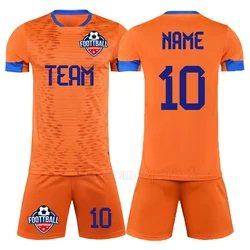 DIY Soccer Kits Youth Football Uniforms Sets New Men's Customized Team Jersey Sets Sports Suit Quick Drying Training Clothes