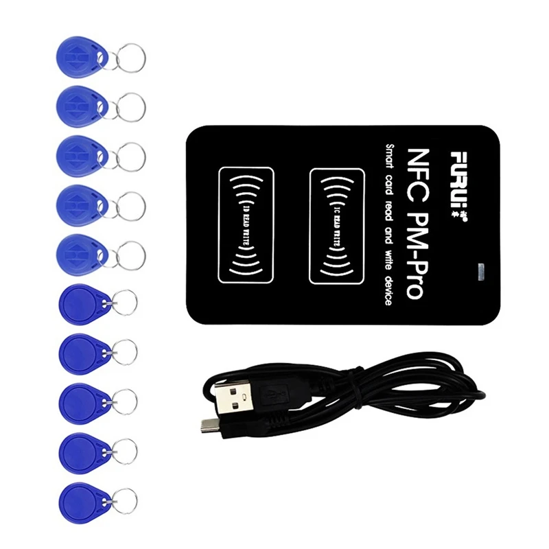 

FURUI RFID Decoding Duplicator NFC Smart Chip Card Reader 13.56Mhz Badge Clone 125Khz Token Tag Writer PM Pro Key Copier