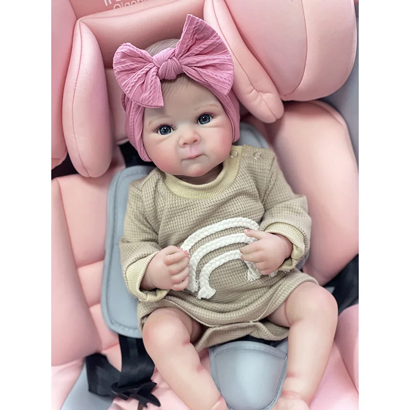 18inch Bettie Reborn Baby Newborn Doll Lifelike Soft Touch Full Body Baby Layers Painting 3D Skin with Hand Drawn Hair