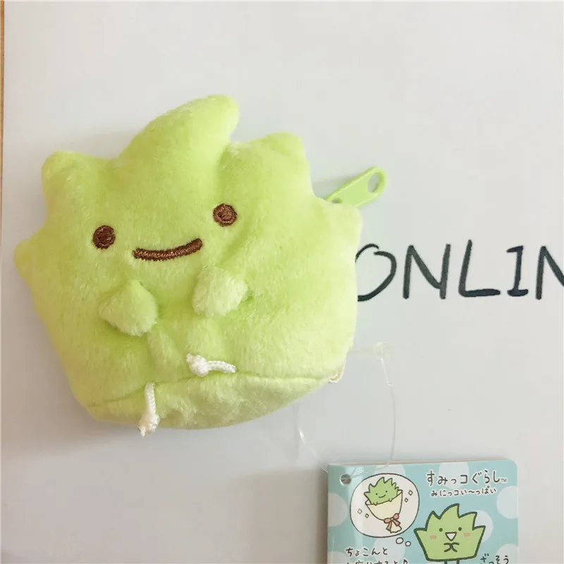 Cute Sumikko Gurashi Plush Coin Purse Keychain Wallet Women Anime Kawaii Coin Case Mini Small Coin Holder Pouch Money Bag