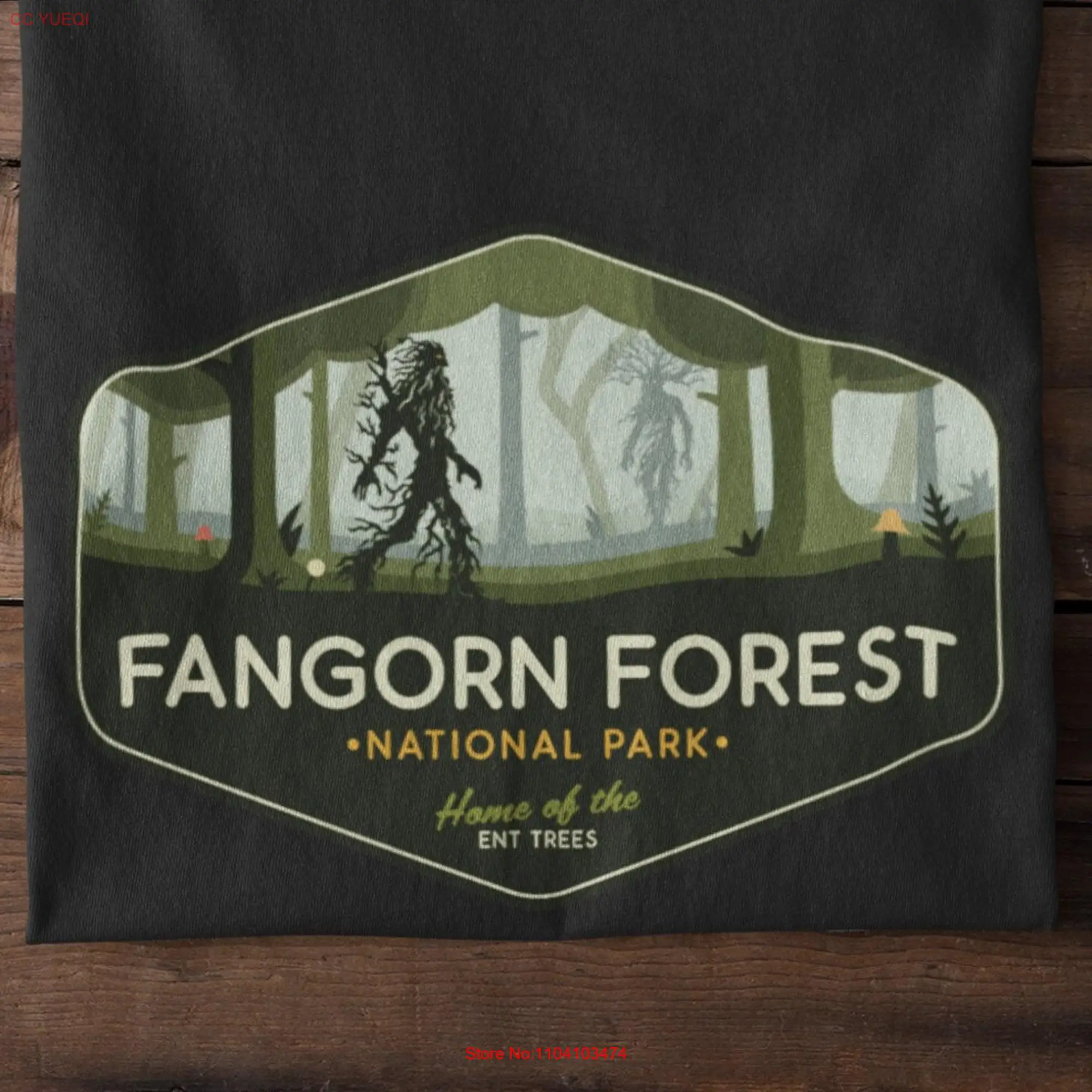 Forest National Park T Shirt Mythical Landscape unisex Fantasy Parody Movie Magic Tree Realm long or short sleeves