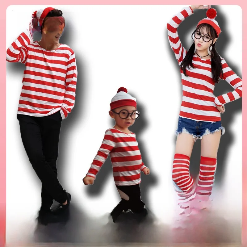 

Хэллоуин для родителей и детей Smart Wally, мультяшный косплей, одежда для пар, аниме, тема, сценическое представление, традиционный китайский костюм