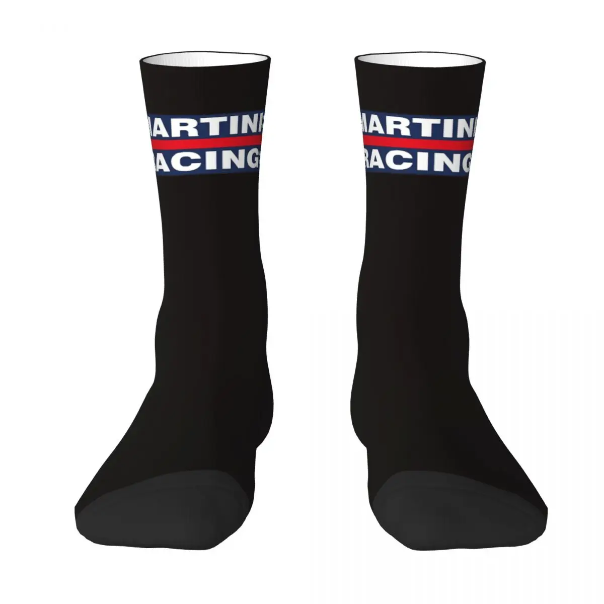 Martini Racing Stripe Car Racing Unisex Winter Socks Running Fun printing Socks Street Style Crazy Sock