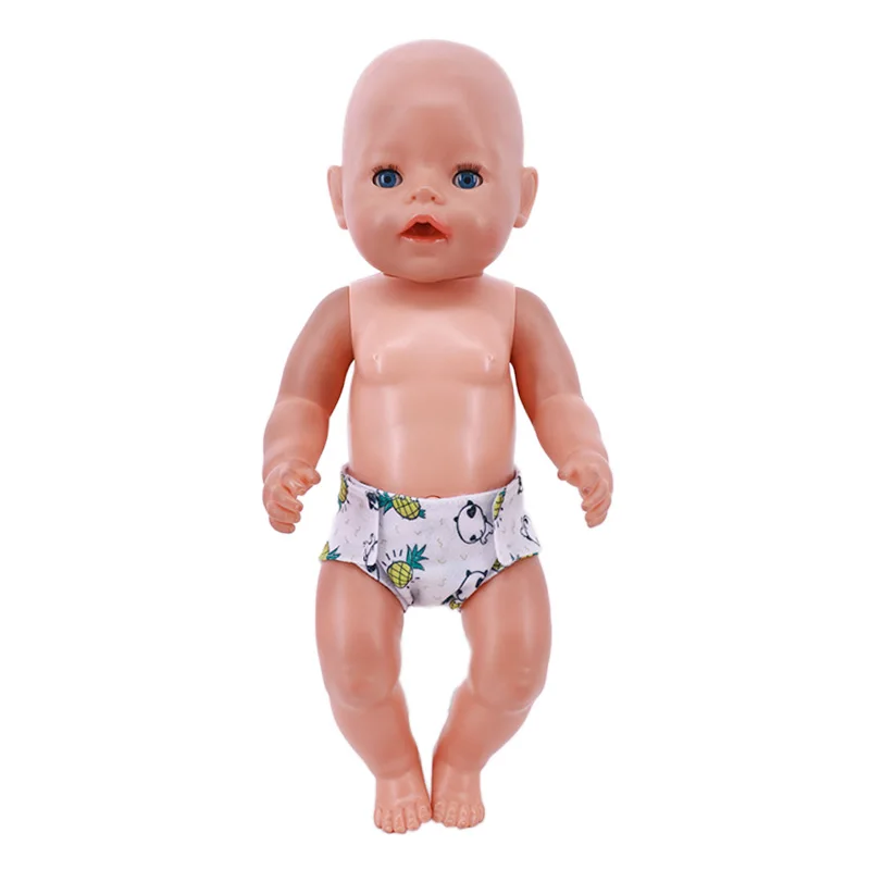 18 estilos de roupa íntima de boneca, roupa íntima diária fofa para roupas de boneca de bebê nascido de 43cm, fraldas de boneca americana de 18 espaços, presentes de nossa geração