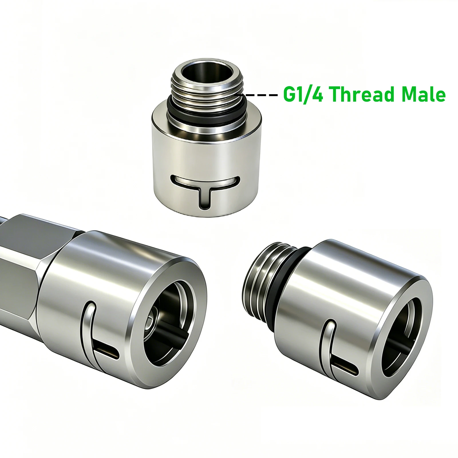 Pressure Washer Hose Quick Connector Adapter & Sewer Drain Cleaning Nozzle Tips for Karcher K Series/Lavor/Bosch/AR/MAC ALLISTER