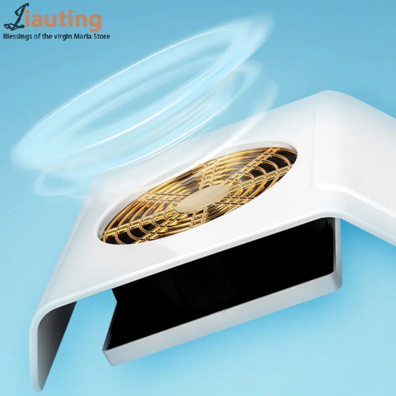 ネイルダストコレクター掃除機マニキュア機械ツール用プロフェッショナル強力なパワー40ワットハンドパッド付きネイル吸引ファン