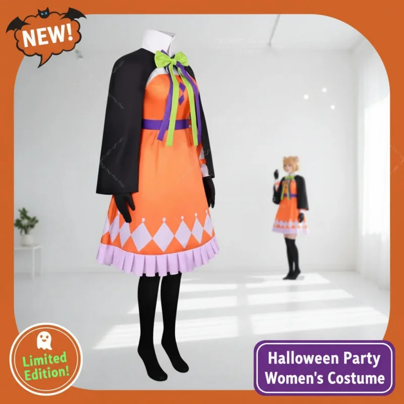 

▶❤Anime Danganronpa 2 Sonia Nevermind Cosplay Costume Princess Uniform JK Dress Wig Halloween Outfit Set❤◀
