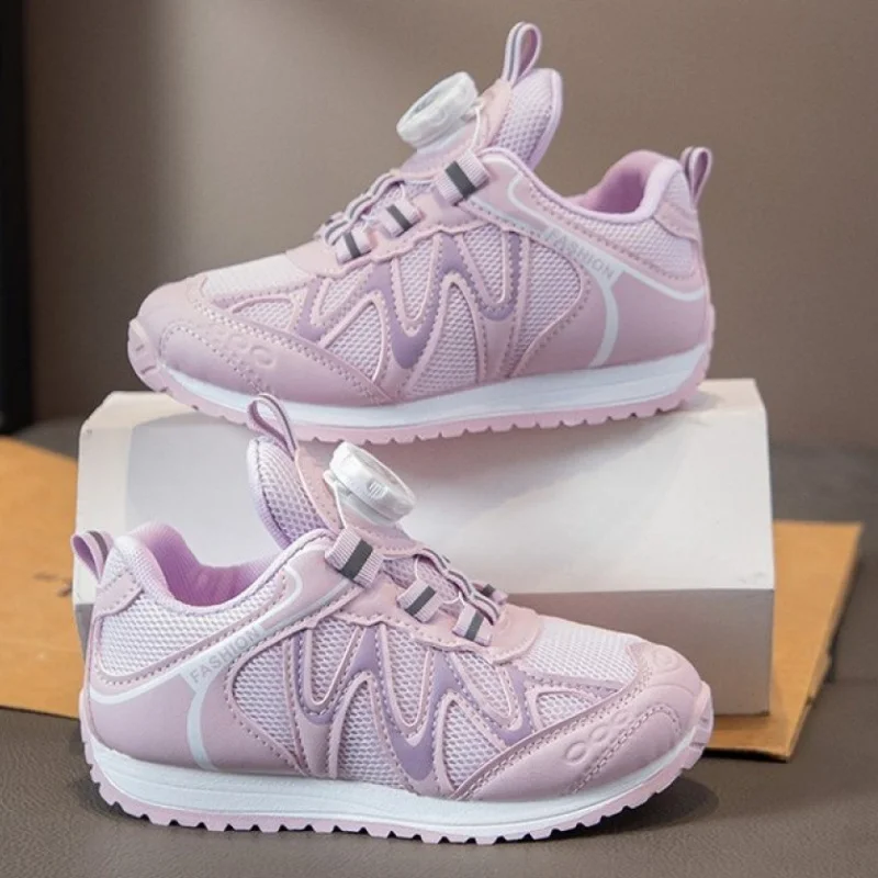 

PU Leather Sport Shoes For Children 2026 Trend Fashion Teenager Kid's Sneakers Waterproof Anti-slippery Running Shoes Boys Girls