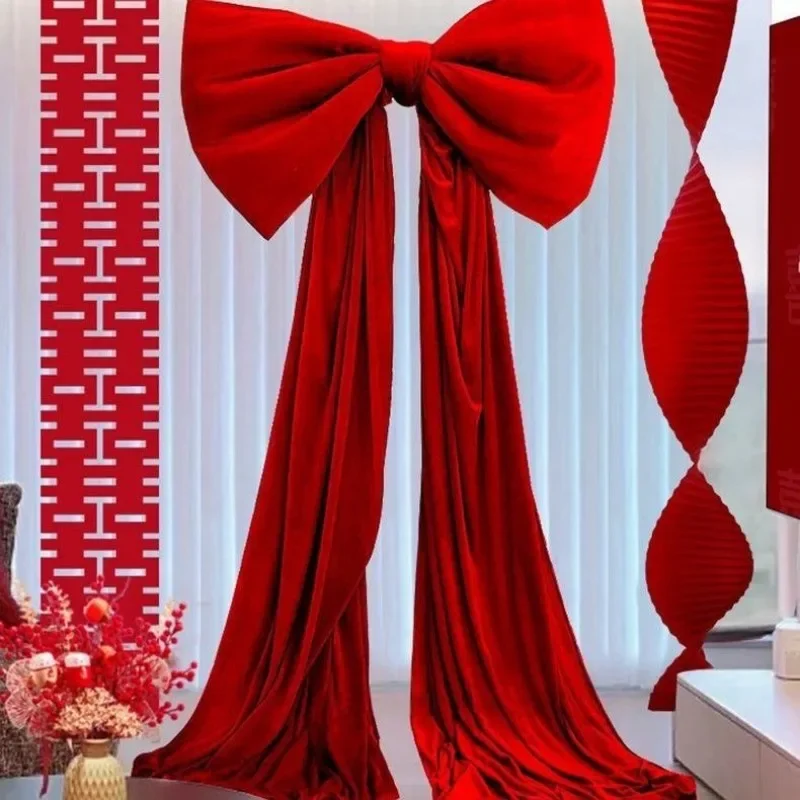 

Christmas Oversized Bow Wall Decor Large Ribbon Wall Decor for Room Decor Party Wedding Booth Event Stage Background Display