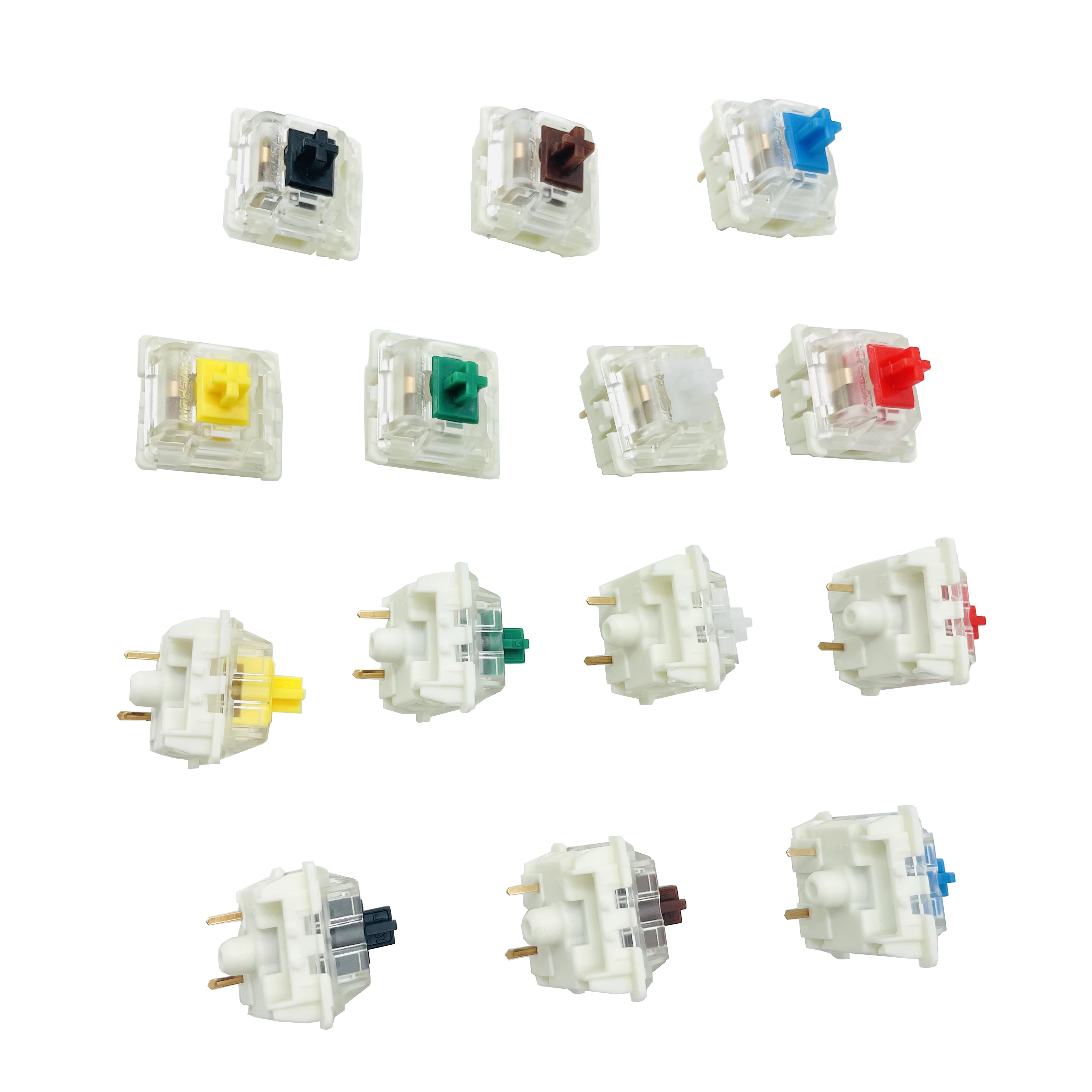 Gateron SMD Switches 3 Pin Hot Swap RGB Black Red Brown Blue Clear Green Yellow Switch for Mechanical Keyboard Fit GK61GK64 RK68