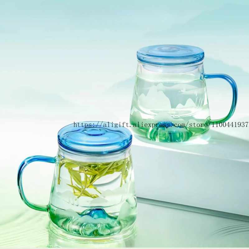 

High Borosilicate Cups Glass Cups Tea Museum Cultural And Creative Students' Graduation Day Gifts