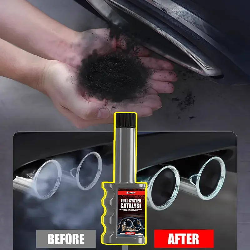 KJM Engine Carbon Deposit Remover Fuel System Cleaner Catalytic Converter Cleaner Formula to Boost Performance