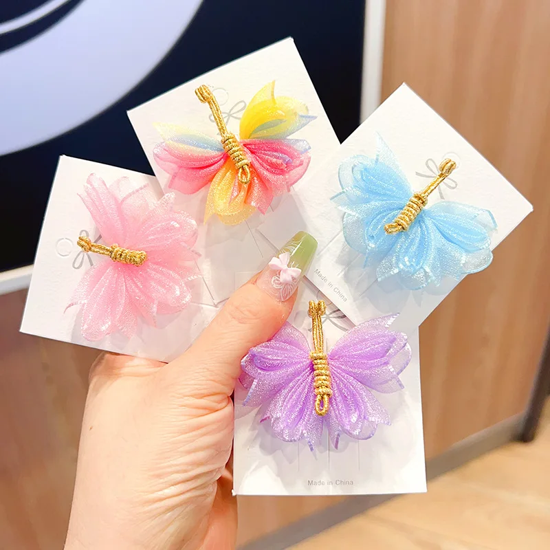 

Симпатичные заколки для волос для малышей в европейско-американском стиле — милые аксессуары для волос в форме бабочки для девочек