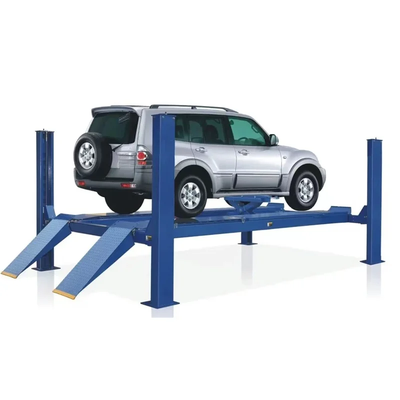 PrimeSelect 00Kg Four Lift For Wheel Alignment Service CE Proved 4T Capacity 4 Post Car Hoist Ers