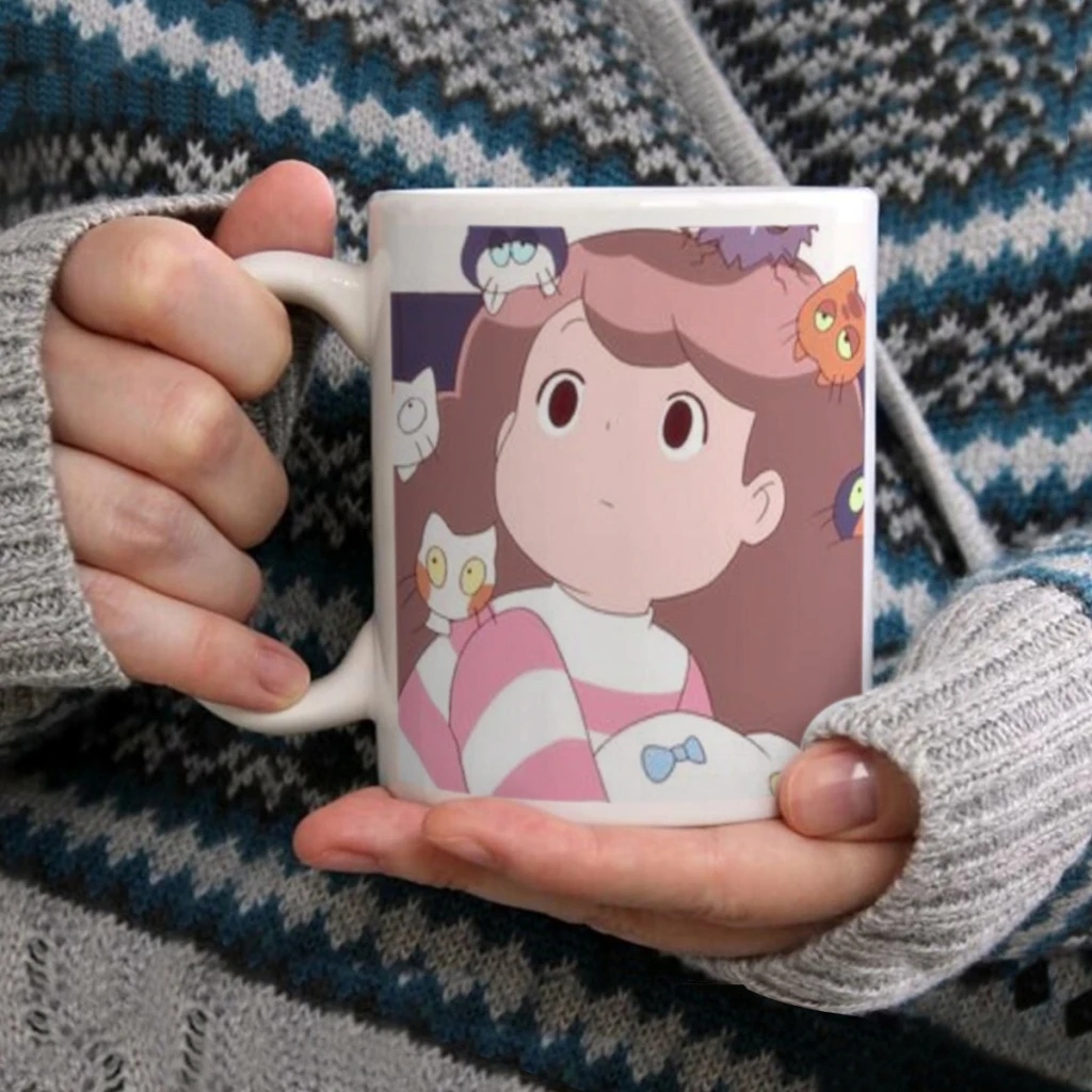 Bee And Puppycat Anime Coffee Mug 11oz Fun Ceramic Coffee Tea Cocoa Cup Handle Tea Drink Cup