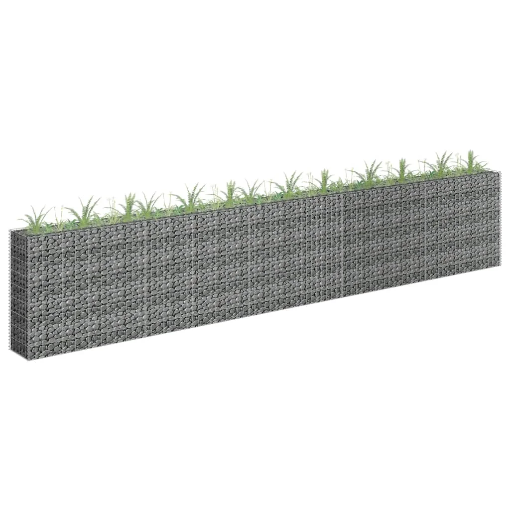 

Gabion Raised Bed Galvanized Steel 177.2"x11.8"x35.4" Basket/Planter/Raised Vegetable Bed